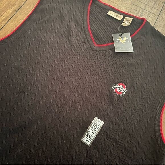 Vesi Sportswear Ohio State Buckeyes Pullover Golf Vest Mens Size XXL Bla… - Picture 4 of 4
